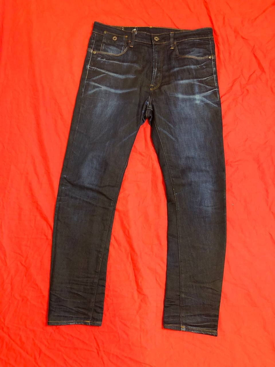 G-Star RAW 3301 Jeans Mens Straight Dark Blue Denim Classic Fit