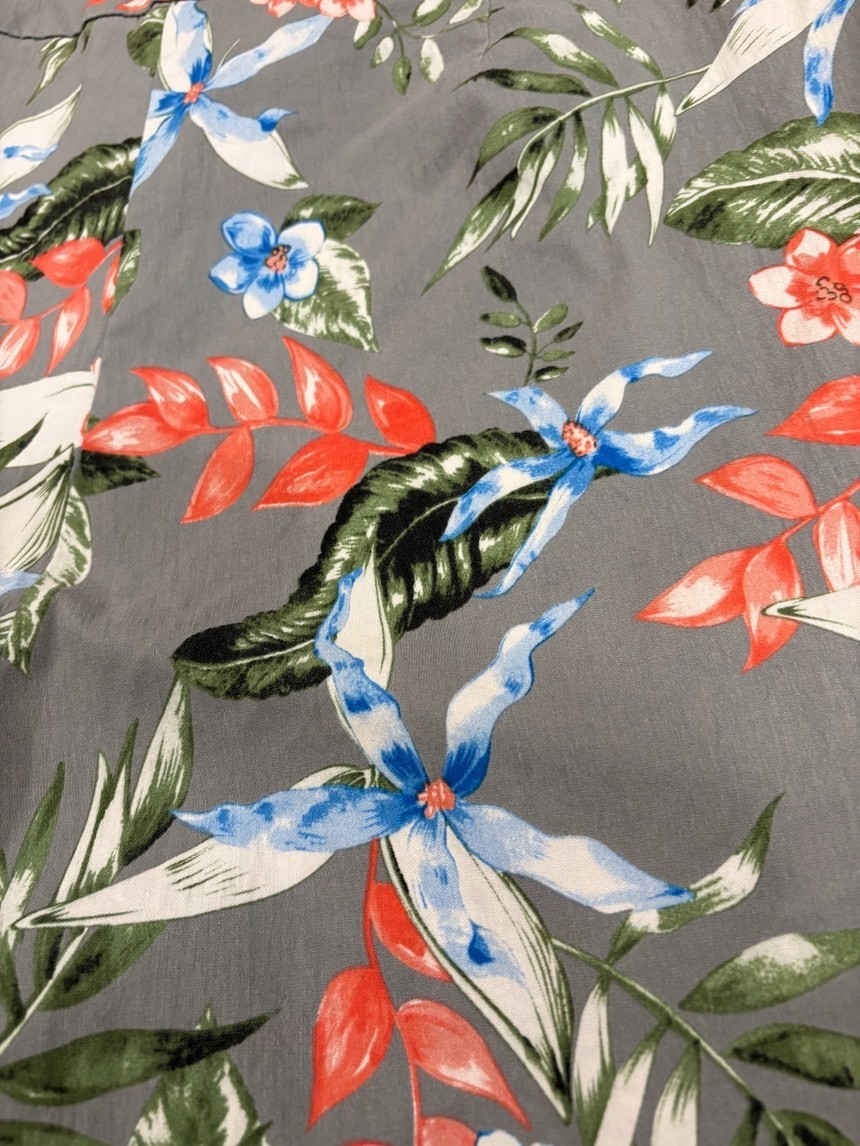 Counterparts Comfy and Flattering Tropical Stretch Capri, Plus Size 24W