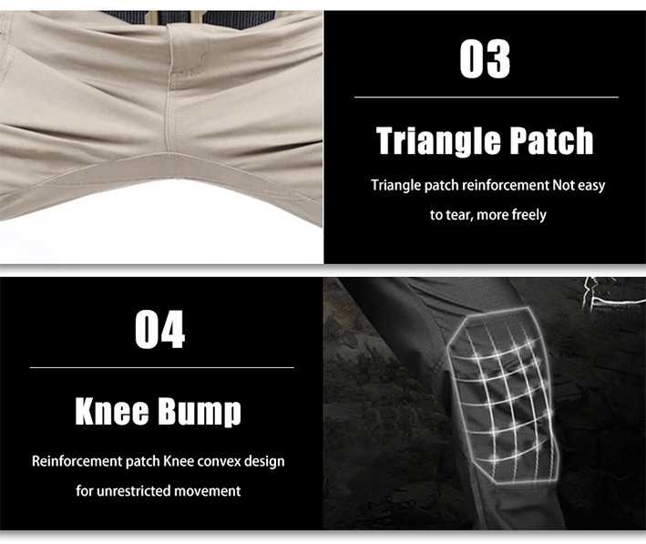 Tactical Mens Cargo Pants Waterproof Work Hiking Combat Outdoor Trousers Pants
