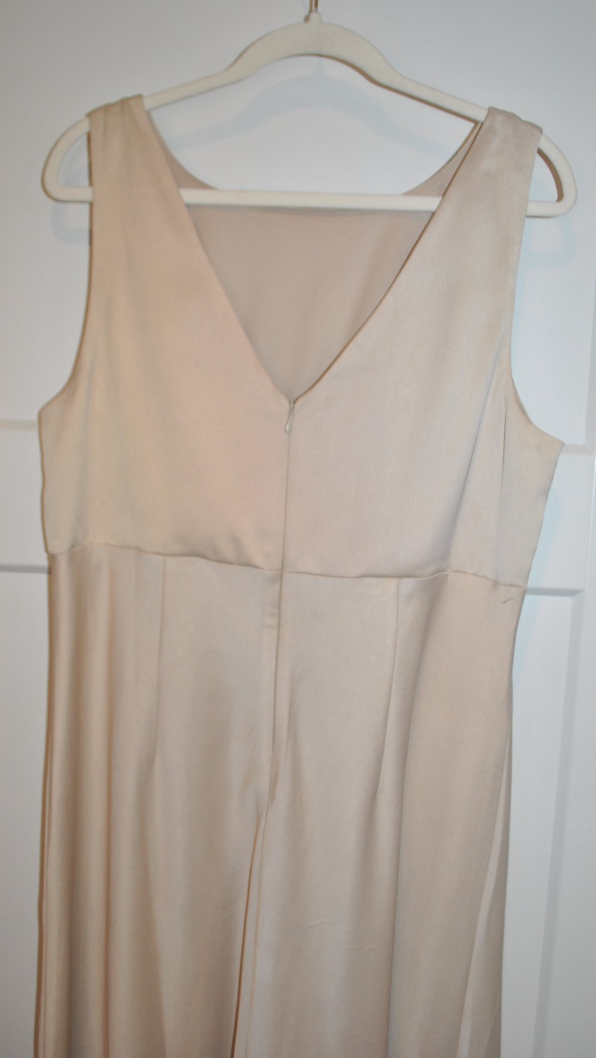 Anthropologie BHLDN Beckett satin Charmeuse Luxe Champagne Dress size 16W NWT