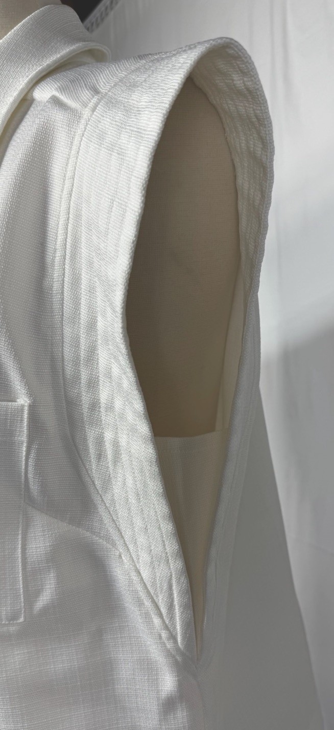 Rachel Roy White Solid Knit Sleeveless Collared Button-Up Top Women Size Large L