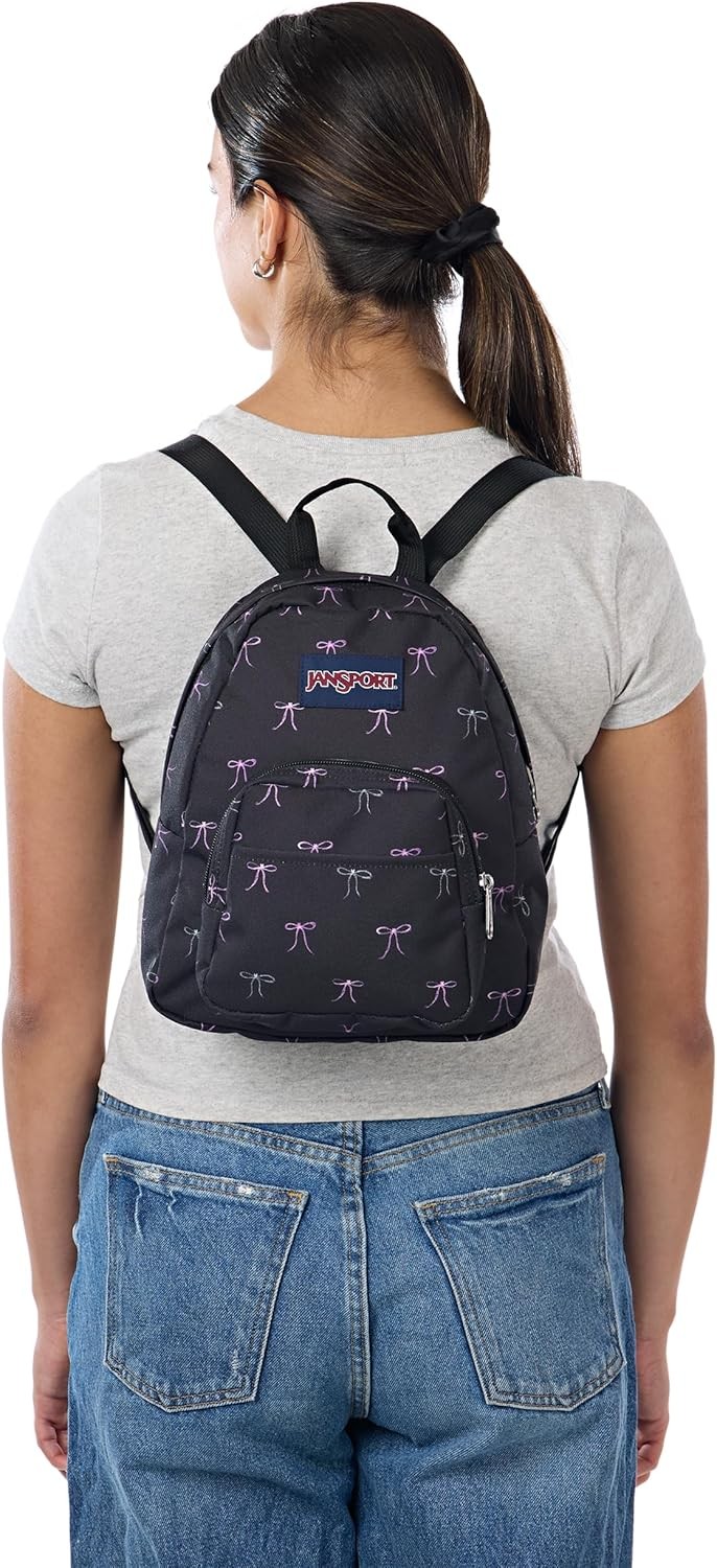JanSport Half Pint Mini Backpack, 10.2 L – Durable Mini Bag Purse with Adjustabl