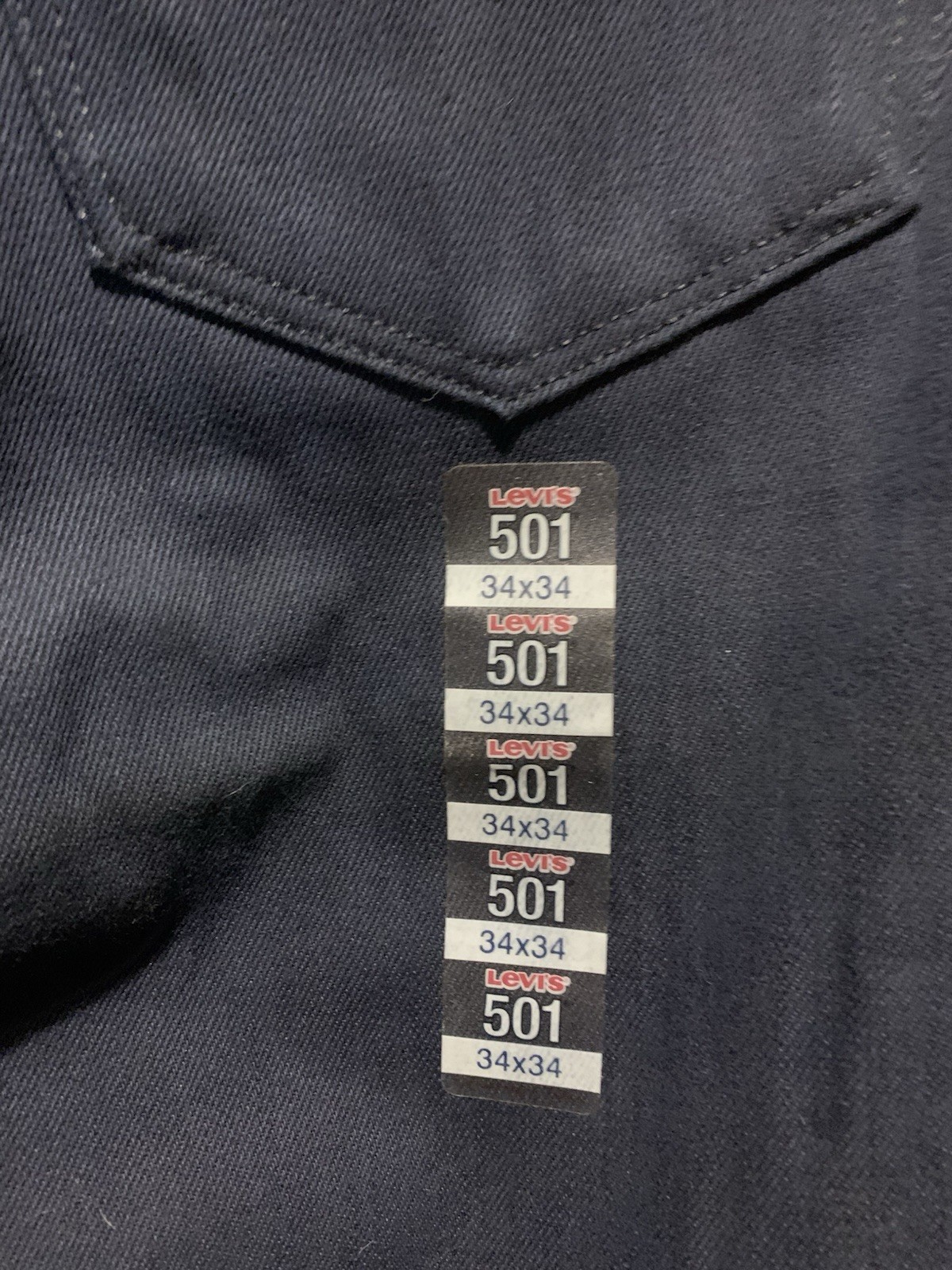 ❤️Levi’s 501XX Midnight Men’s Button Fly Straight Leg Denim Jeans Size 34X34 NWT