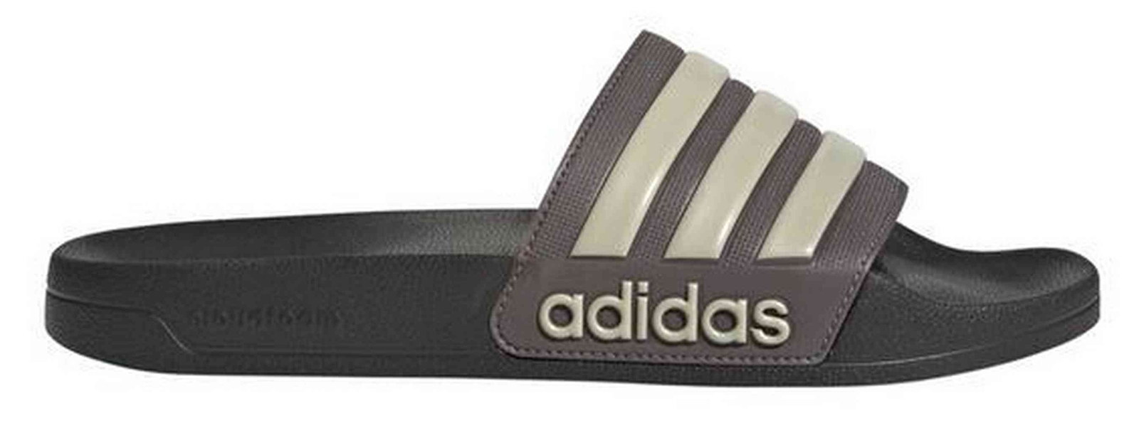 Adidas Mens Adilette Shower Locker Slide Shoe Water Sandal Charcoal JI4761
