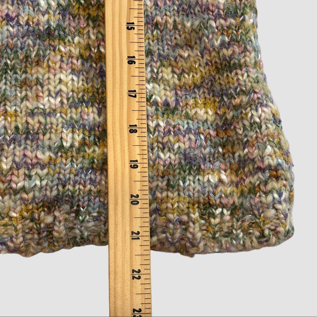 Talbots Women’s Small Chunky Knit Wool Blend Sweater Variegated Colorful