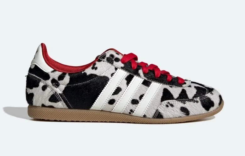 WOMENS ADIDAS JAPAN WHITE AURORA COFFEE ANIMAL PRINT CASUAL SNEAKERS SHOES