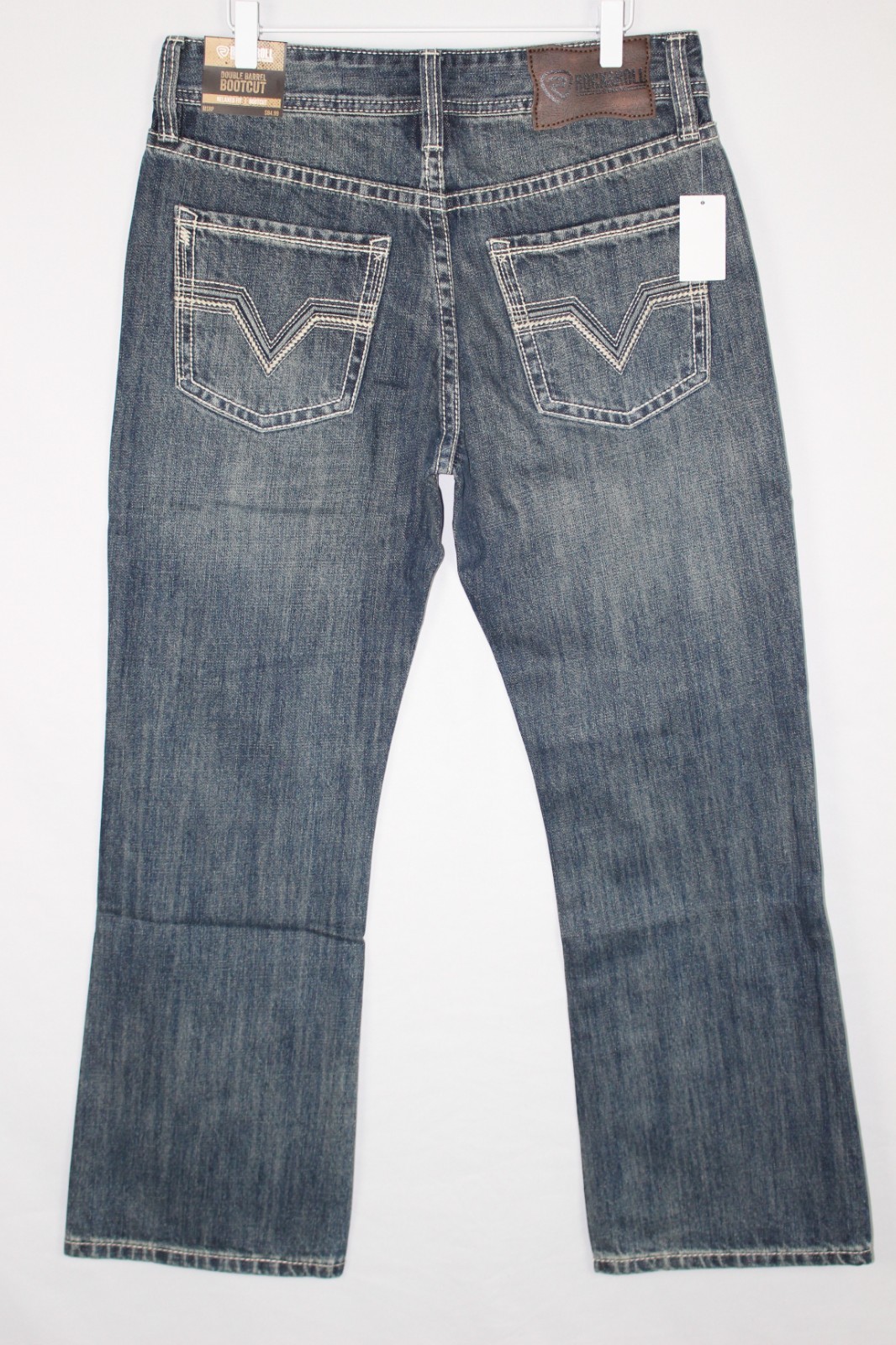 Rock & Roll Denim Men’s Double Barrel Relaxed Boot Cut Jeans Medium Vintage