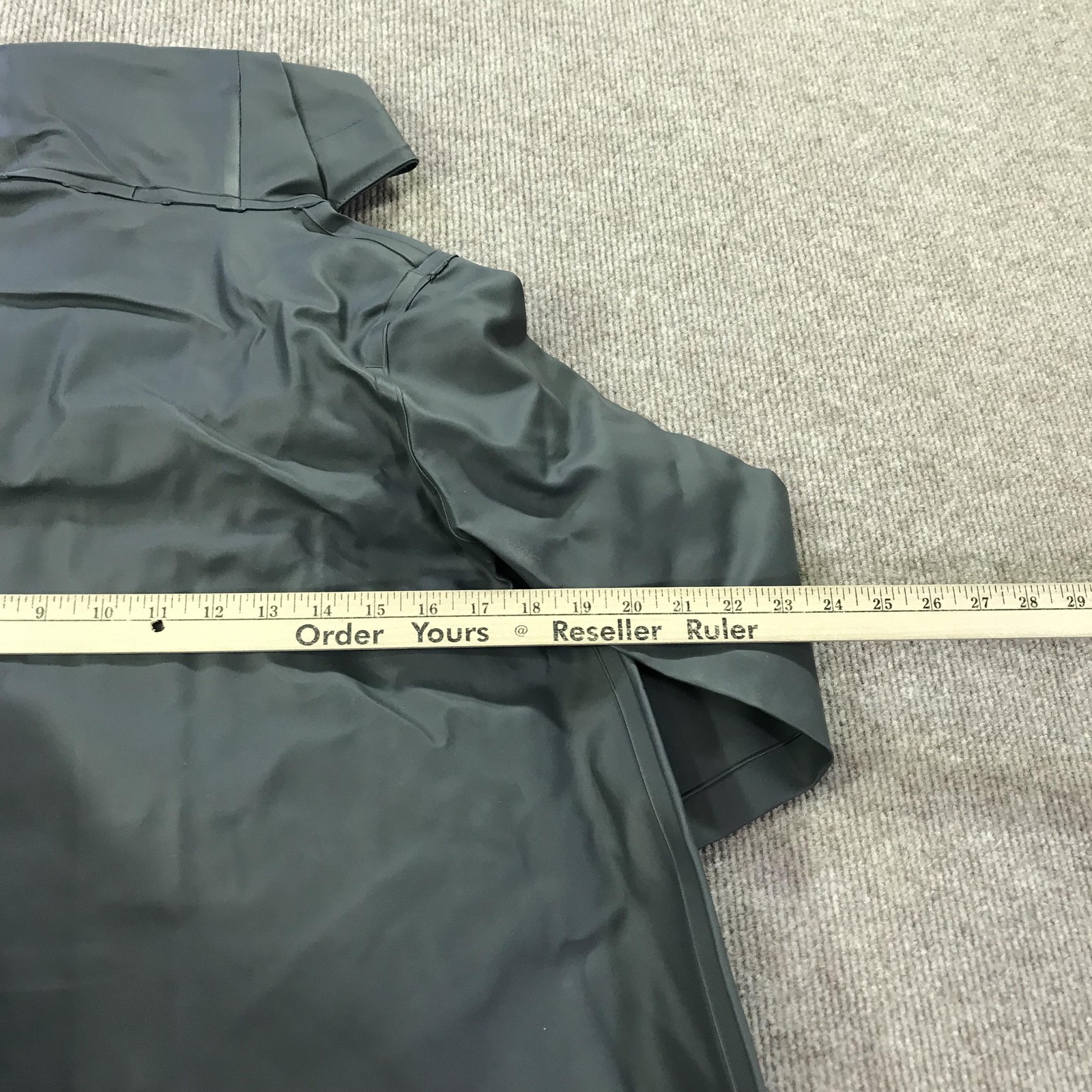 Stutterheim Mosebacke Rain Coat Womens XXXS Charcoal Gray Hooded Waterproof