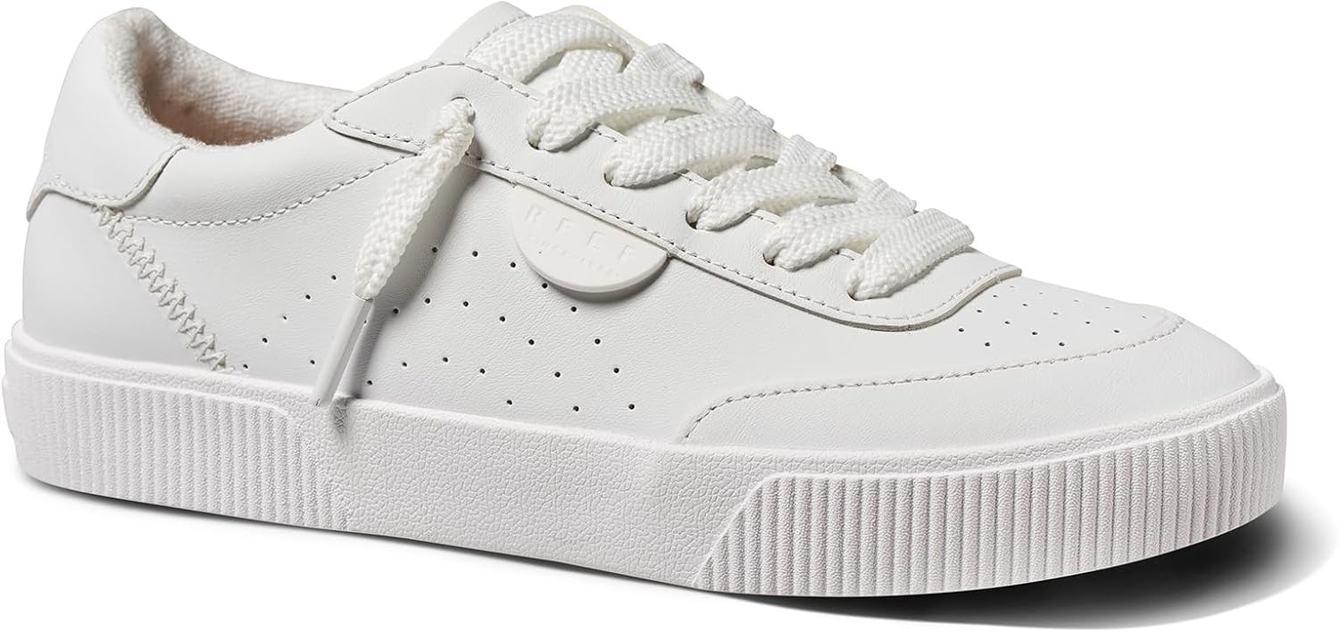 Reef Lay Day Seas Women’s White Leather Sneaker NW/OB 11M