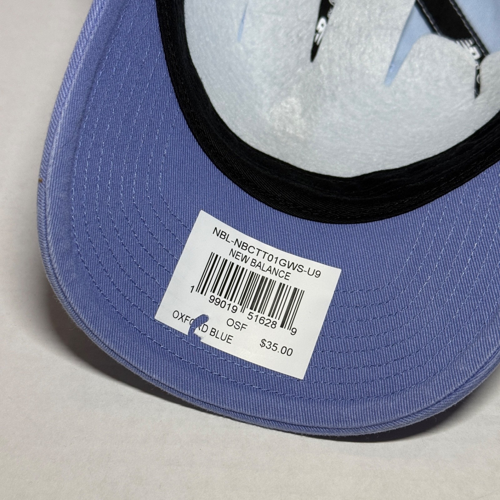 47 Brand x New Balance Collab Clean Up Adjustable Hat Oxford Sky Blue Cap