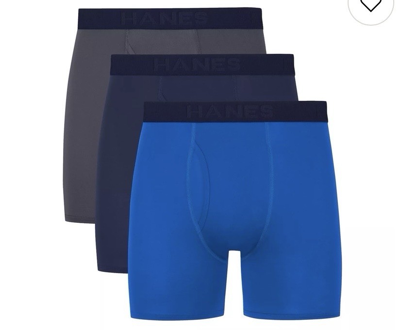 Men’s Hanes BOXER BRIEFS QUICK DRYING 4 Pk Assorted Colors And Print /Choose