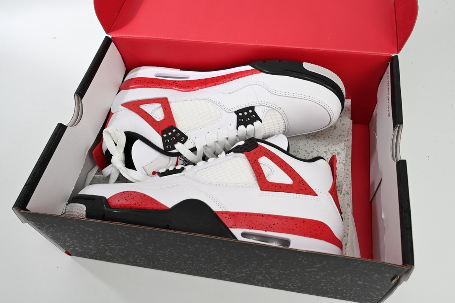 DS Retro Air Jordan 4 Retro ‘Red Cement’ White/Red/Black Men’s DH6927 161