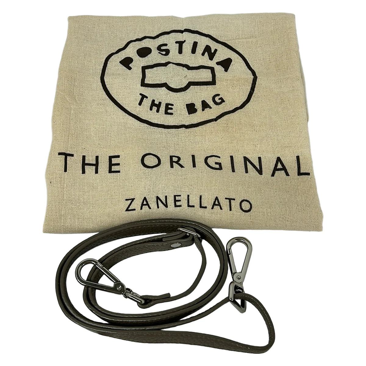 ZANELLATO Postina S Gray Beige Leather Handbag