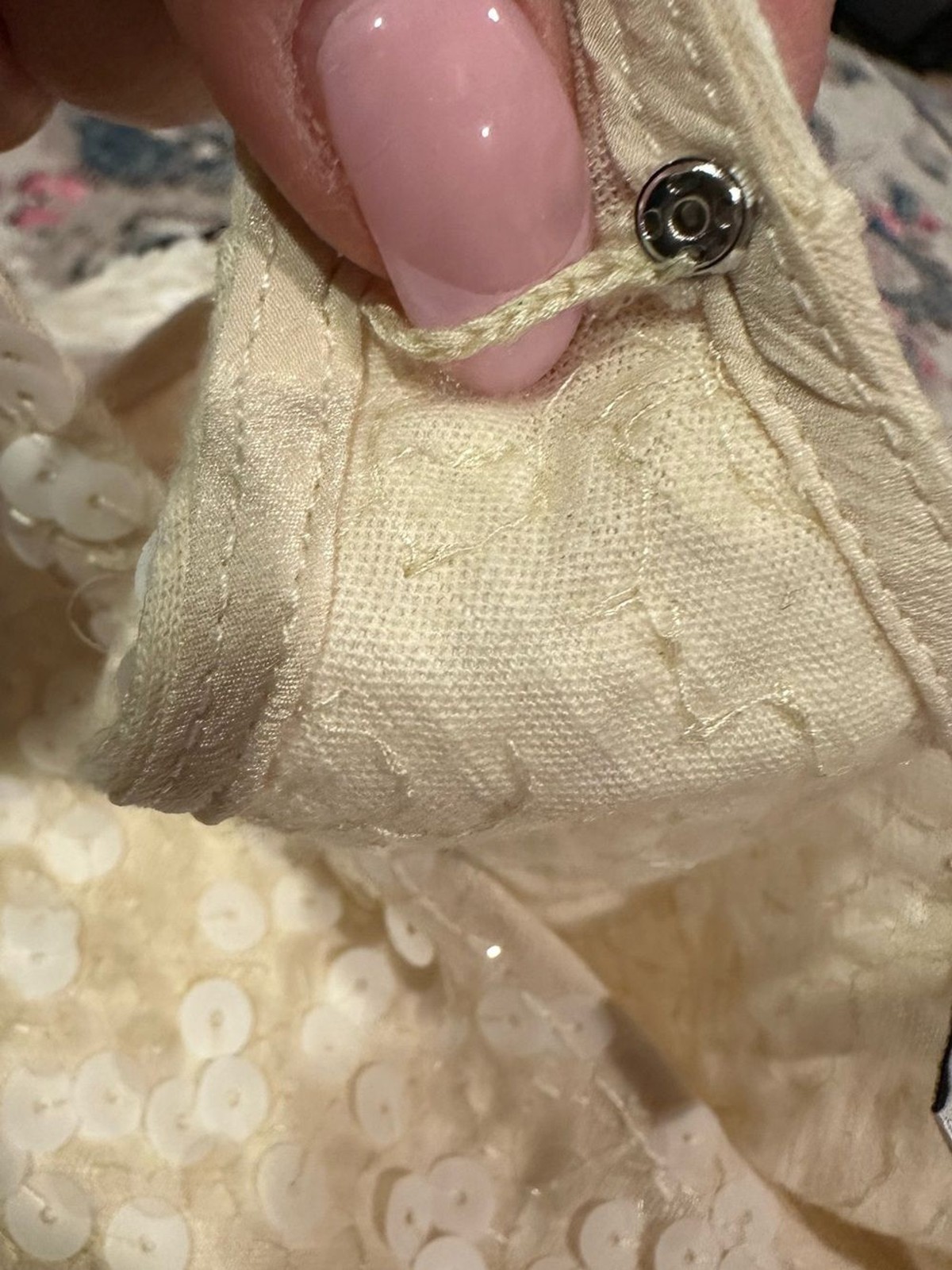 J. CREW Colorblock Sequins Cream Black Tank Cocktail Party Stretchy Top