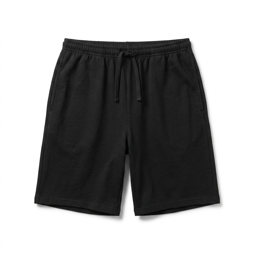 Mens Plain Athletic Shorts Lounge Sweat Shorts Gym Elastic Waist Pocket S-XL