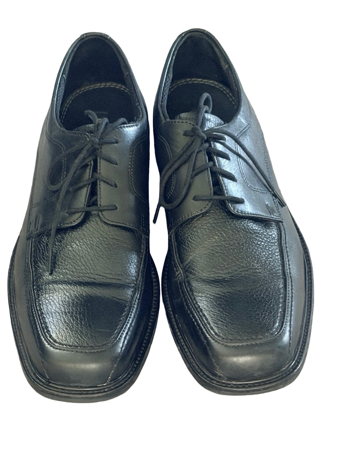 Bostonian First Flex Square Toe Oxford Black Leather Dress Shoes Men’s Size 10.5