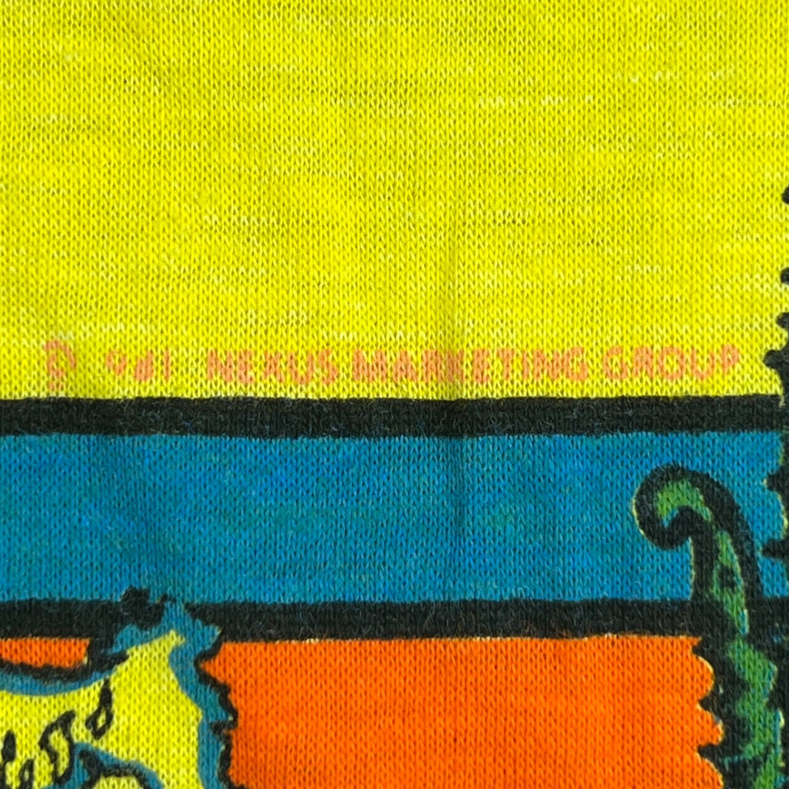 Vintage 80s Tropix Togs Florida Surfing Seahorse Graphic T-Shirt Yellow XL