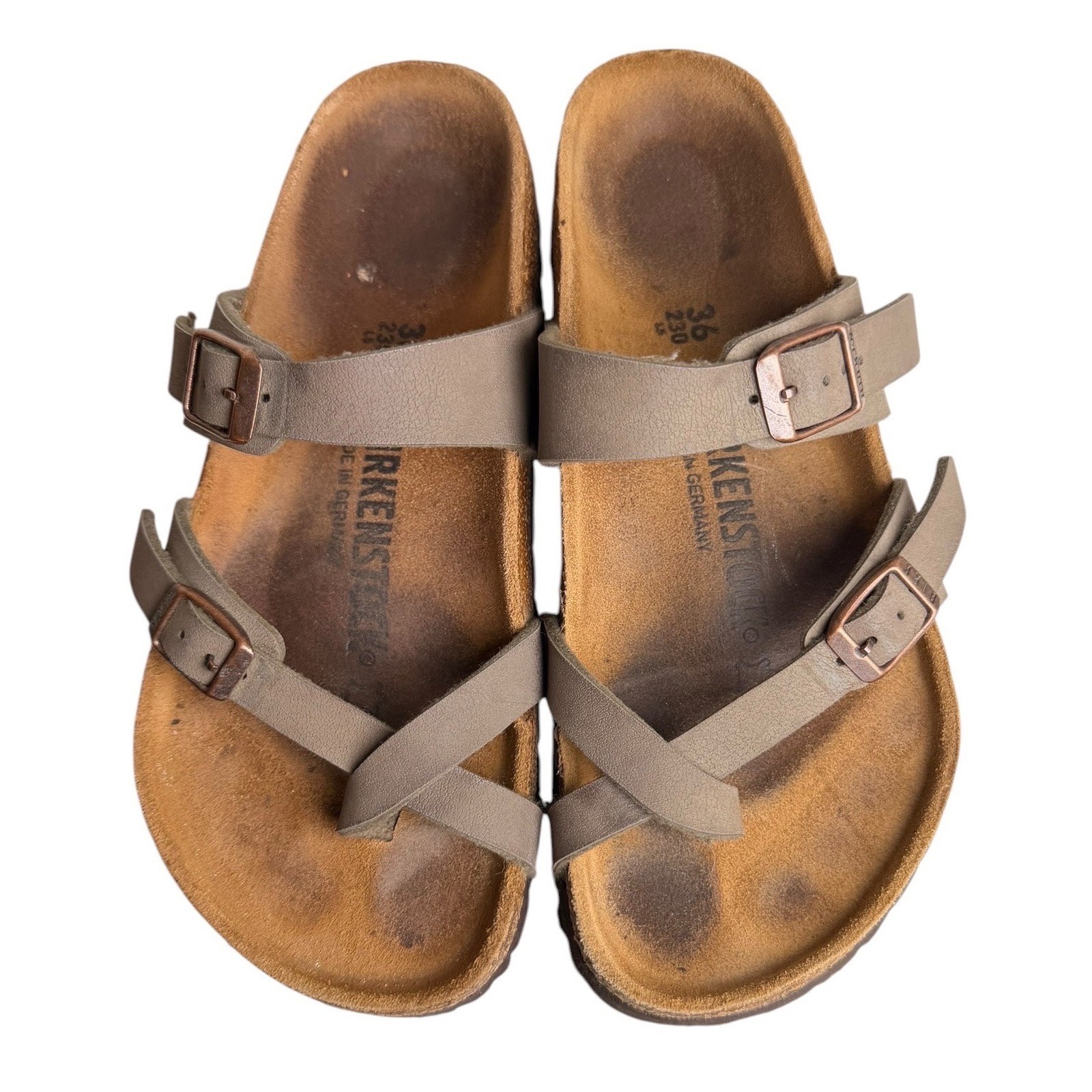 Birkenstock Mayari Taupe Birkibuc Sandals EU 36 US Women’s 5-5.5 Regular/Wide