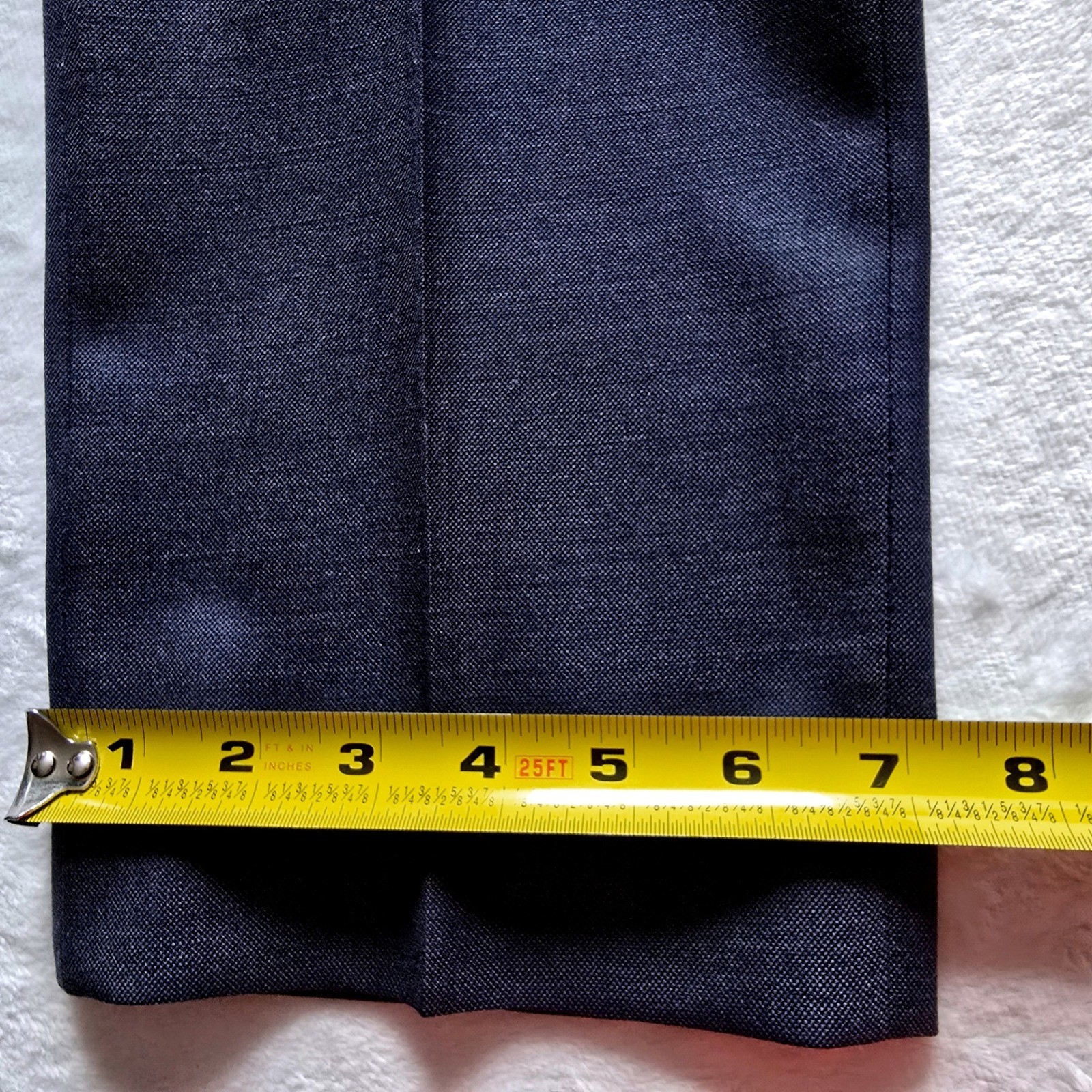 J.Crew Bowery Slim Fit Navy Blue 100% Wool Dress Pants Mens 34×34