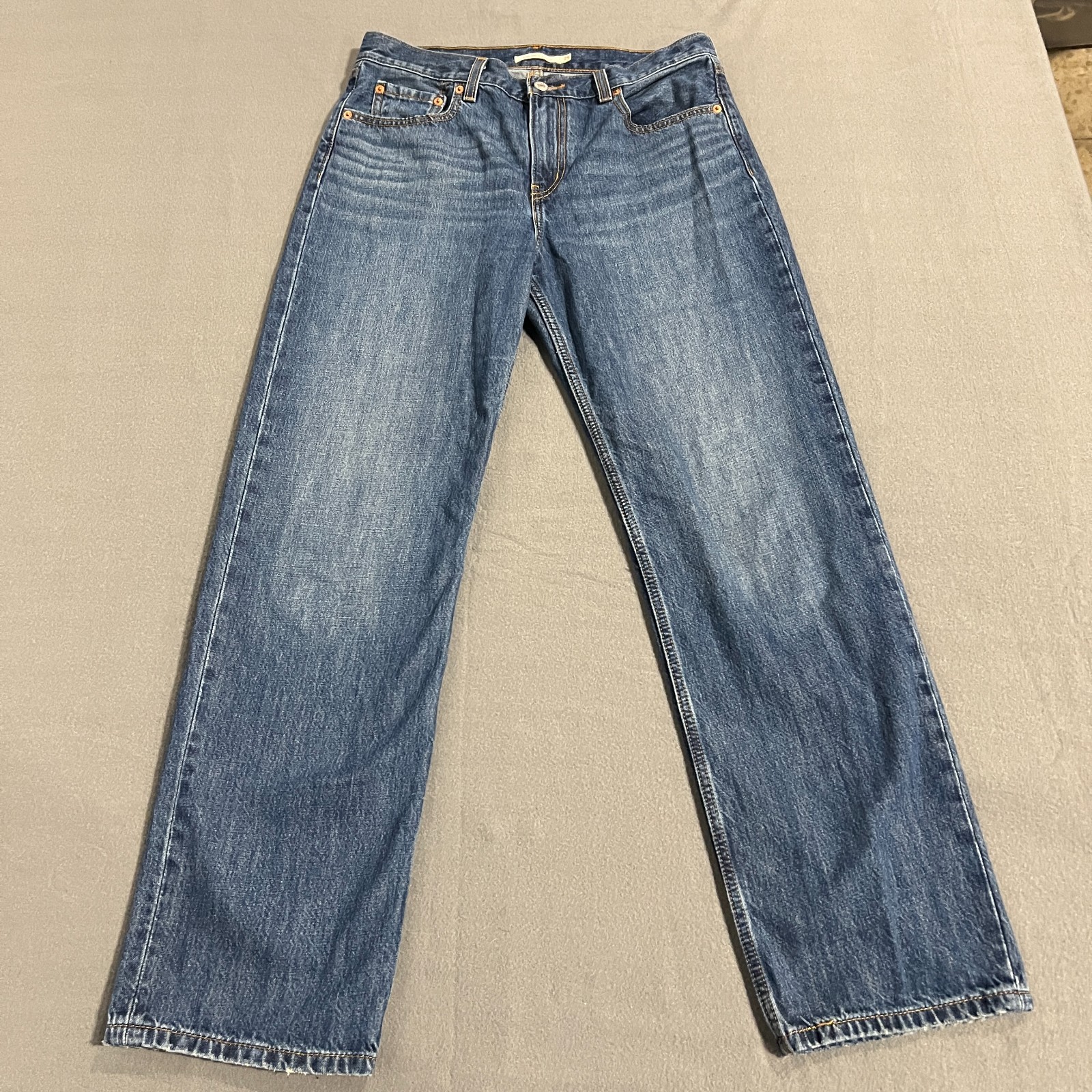 Levi’s Low Pro Straight Jeans Women’s Size 29 Blue Denim Light Wash 5-Pockets