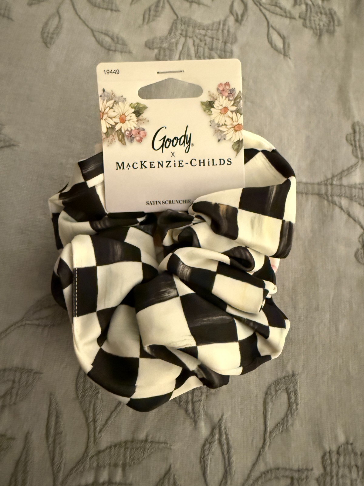 Goody x MacKenzie-Childs Scrunchie Set Hair Accessories, Courtly & Rosy Check