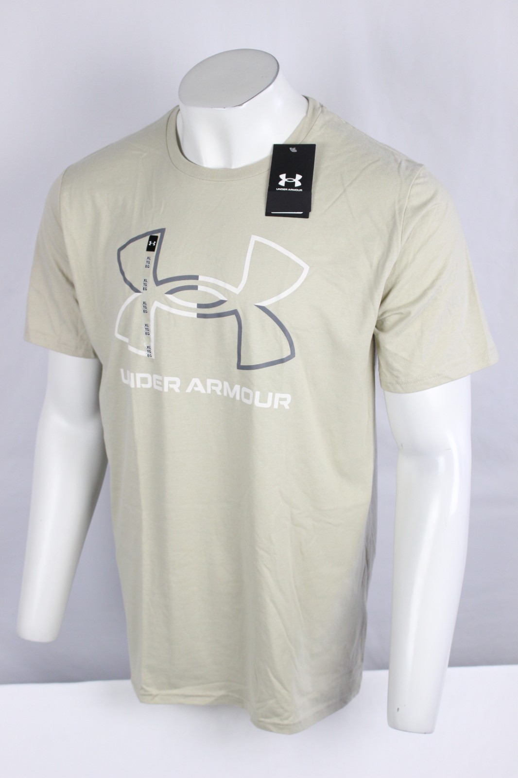 Under Armour Men’s UA Foundation Short Sleeve T Shirt XL Khaki 1382915 289