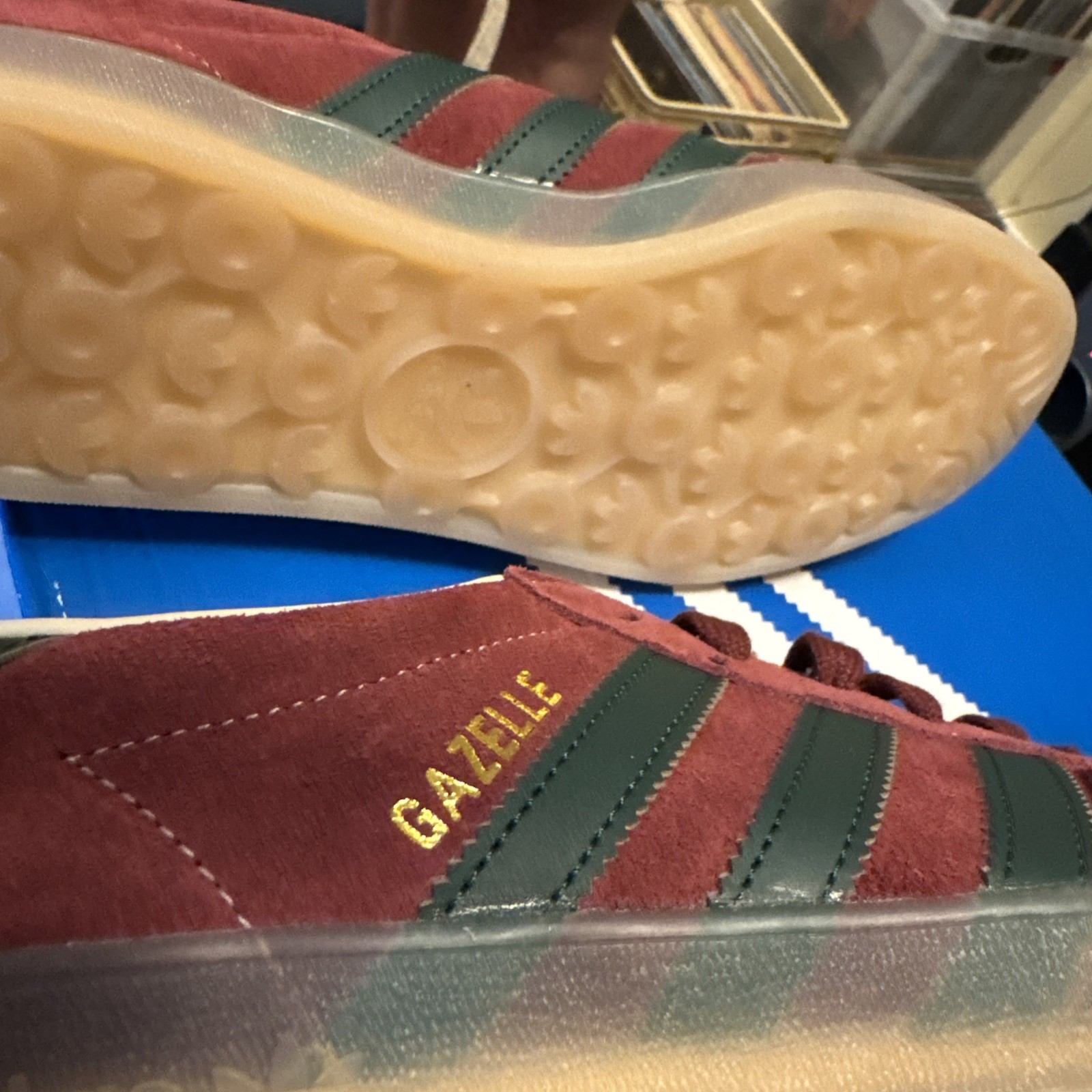 Size 8 – adidas Gazelle Indoor Shadow Red Green