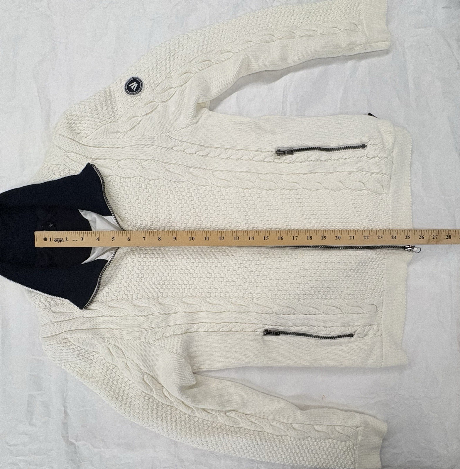 Holebrook Sweden Women’s Windproof Full Zip Sweater Jacket Organic Cotton Large