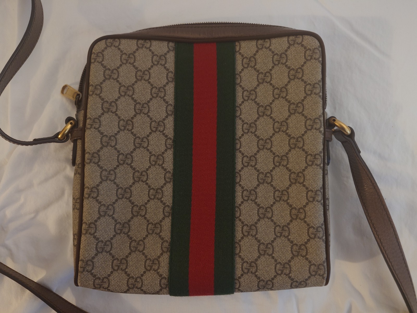 Gucci Ophidia GG Supreme Shoulder Crossbody Small Messenger Bag 547926 VG-EX