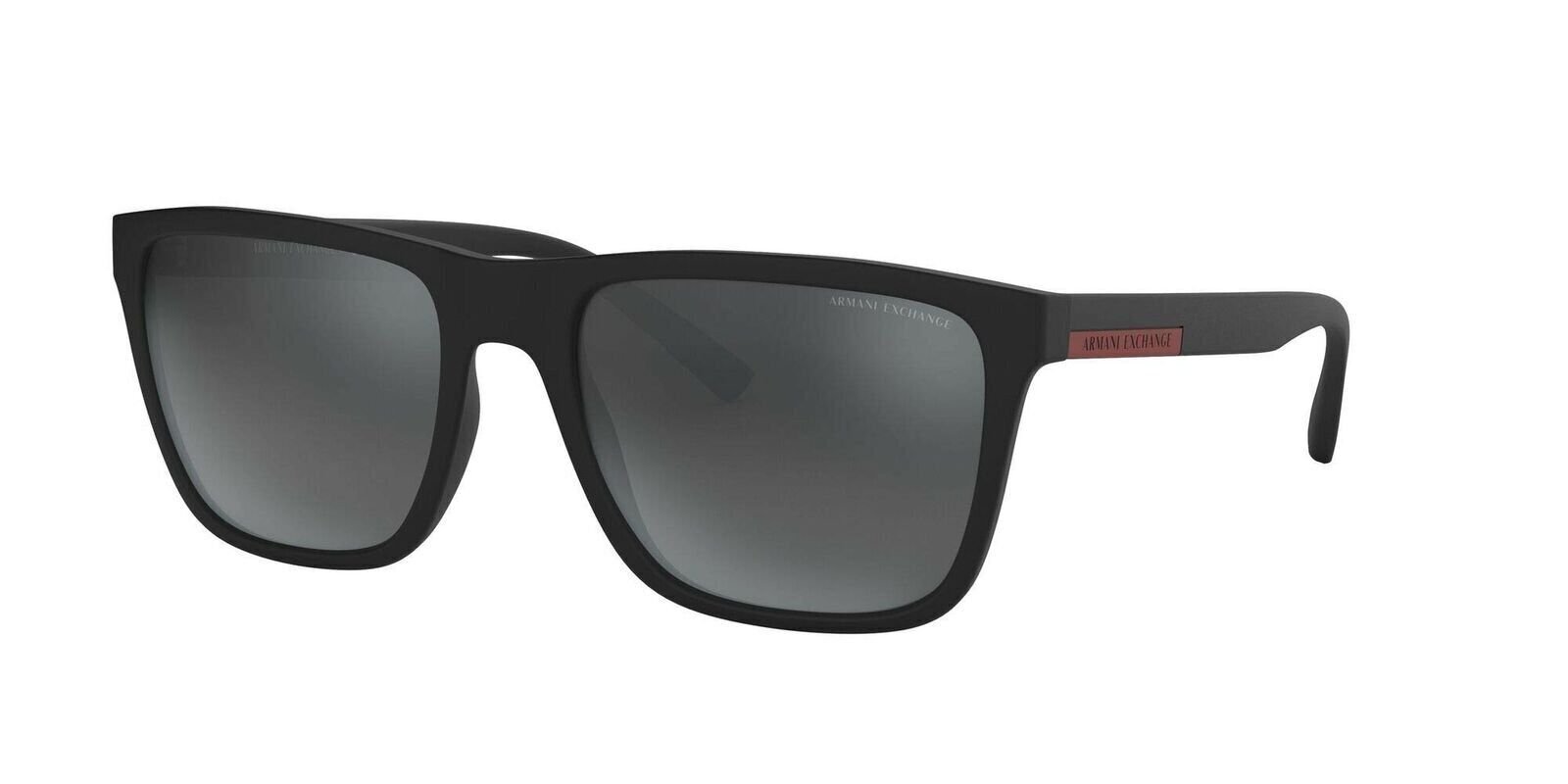 A|X Armani Exchange Men’s AX4080S 80786G Matte Black/Light Grey Mirror lenses