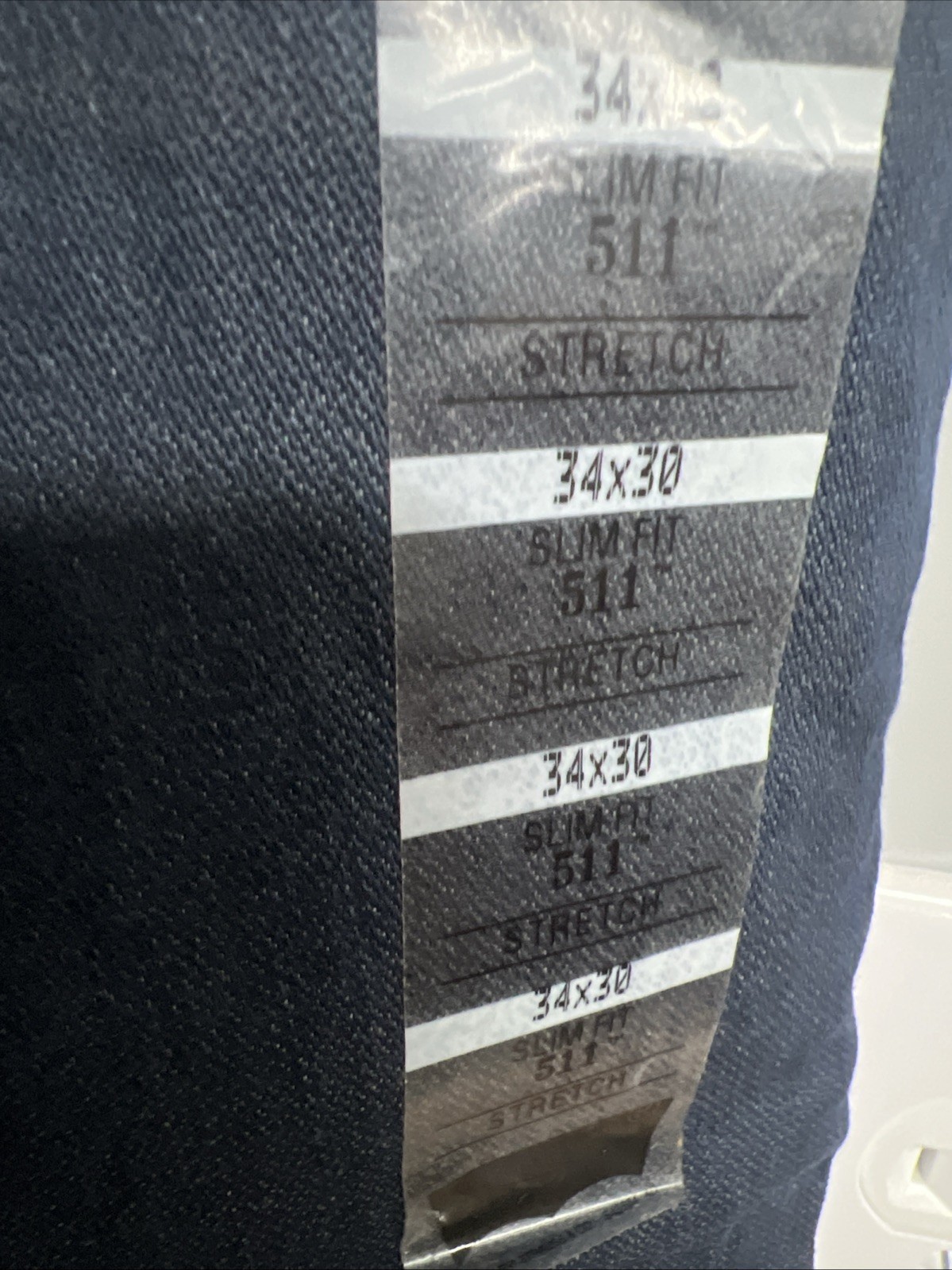 Levi’s 34 X 30 Slim Fit Stretch Sits Below Waist Slightly Tapered Leg Dark Wash