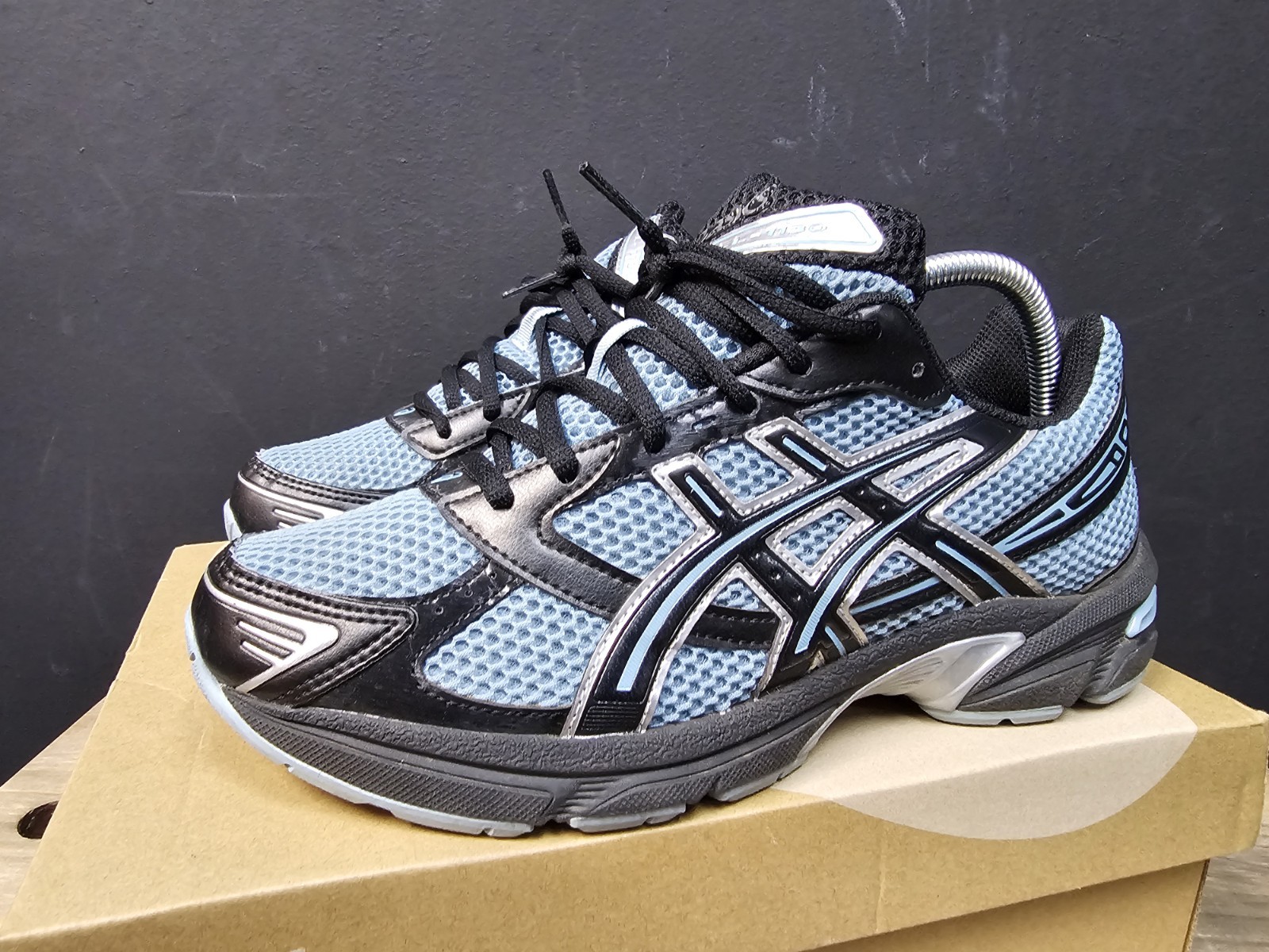Size 8 – ASICS Gel 1130 Black Ice Blue Excellent Condition With Original Box 🔥