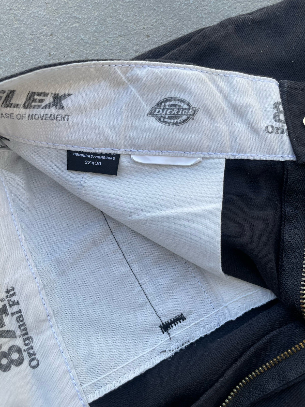 Dickies 874 Original Fit Flex Work Pants Lot of 2 Beige/Black 32×30 32×32
