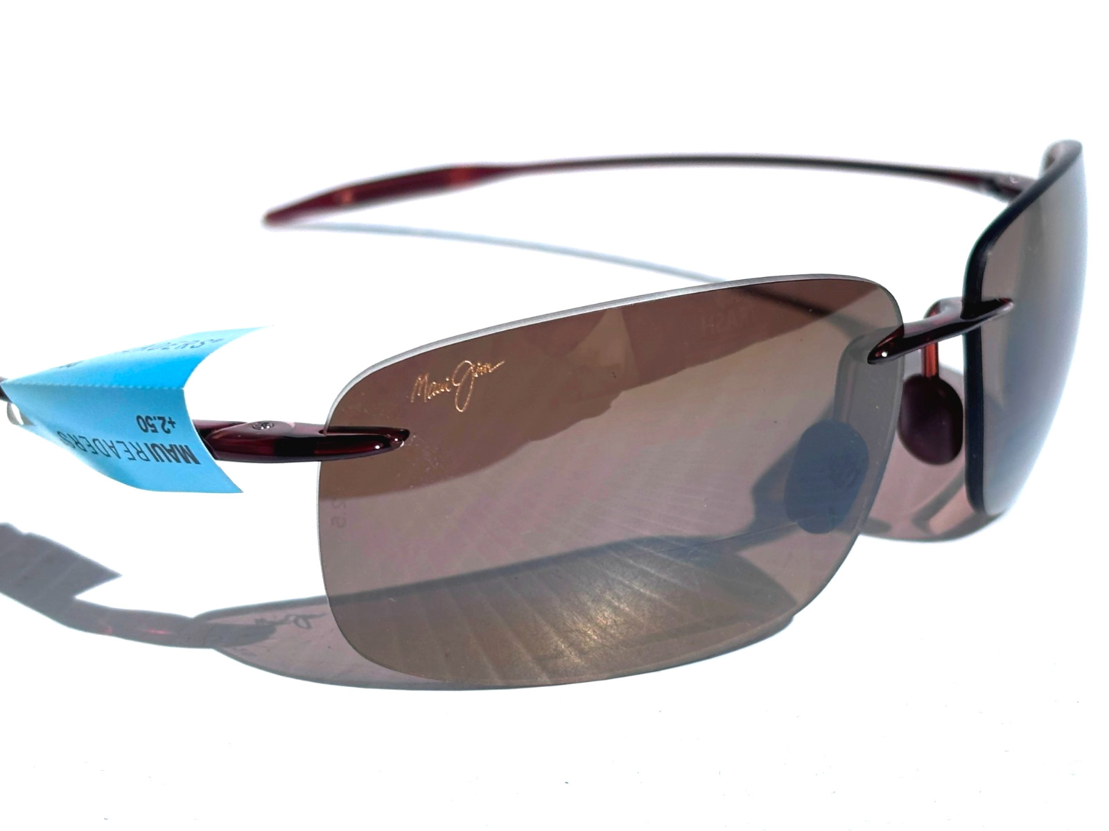 Maui Jim BREAKWALL Rootbeer POLARIZED HCL Bronze 2.5 READER Sunglass H422-2625