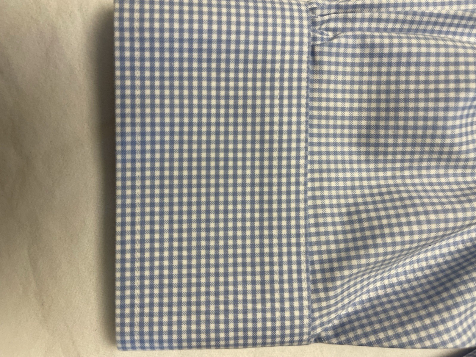 Brooks Brothers Crisp Regular Non-iron Stretch 16 1/2 34 Blue Gingham