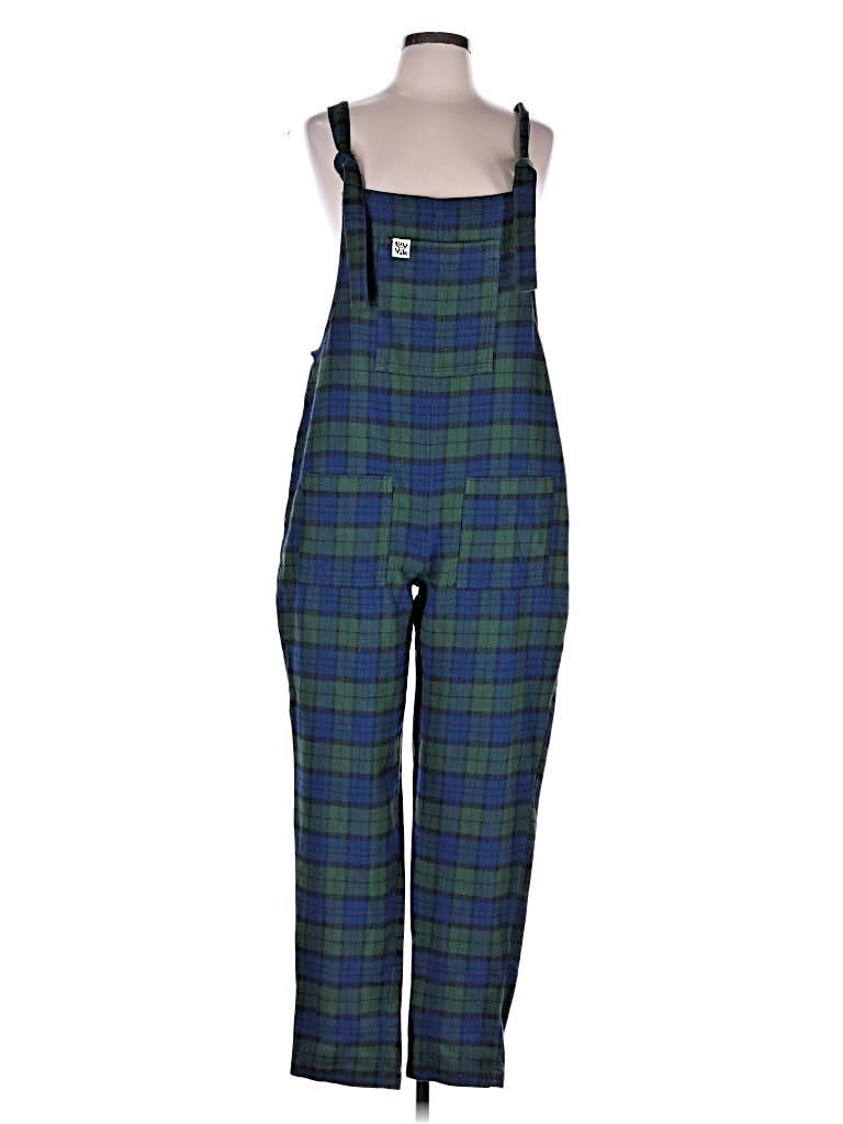 Lucy & Yak Original Dungarees Forest Tartan UK 14 / US 10 NWT Brushed Cotton