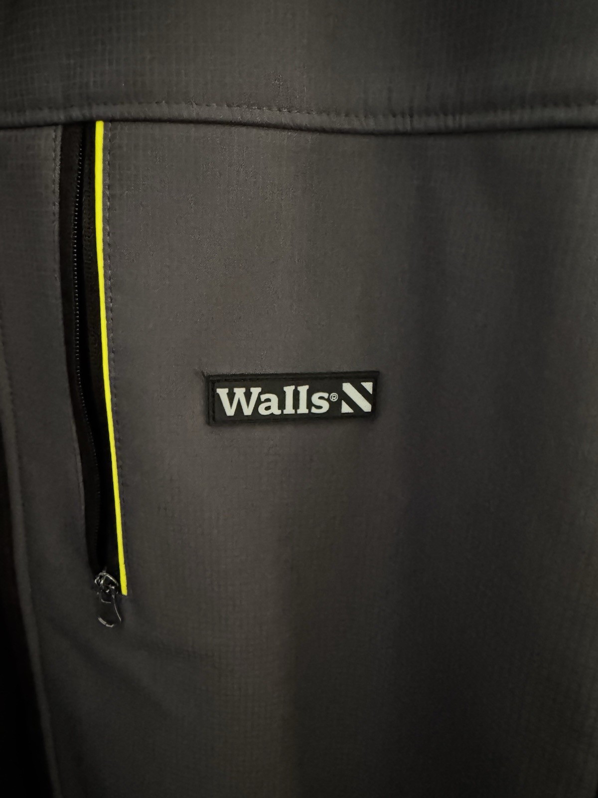 Walls Men’s Gray Stand-Up Collar Full Zip Polyester Jacket Workwear XL