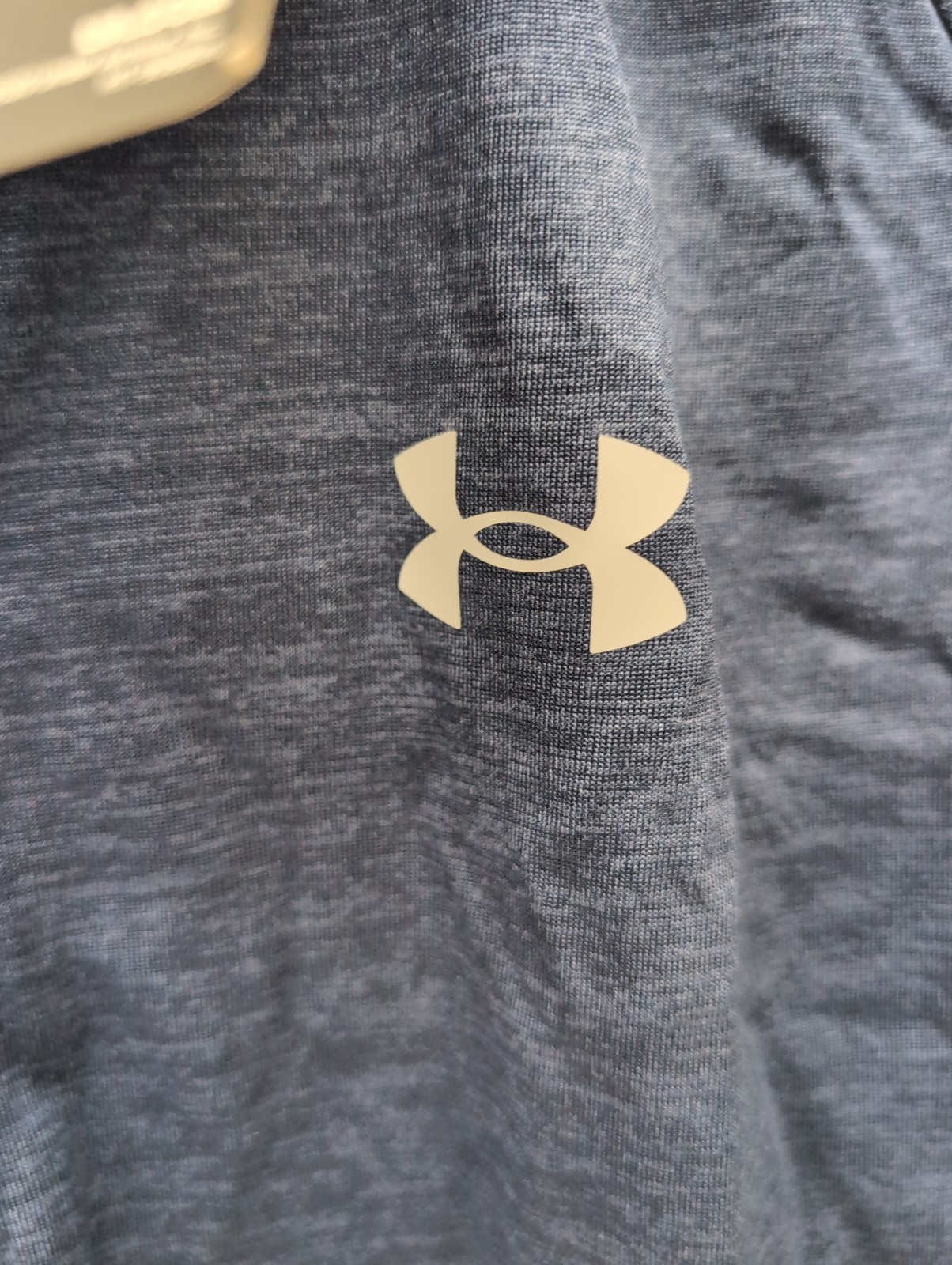 Men Under Armour Tech 2.0 1/2 Zip Sz L Navy Blue Long Sleeve Training Top BR0