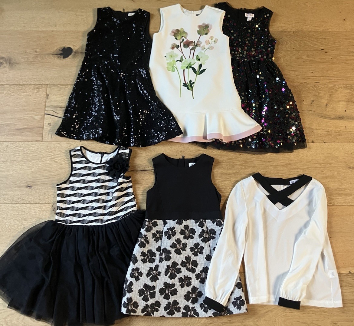 Girls Designer Dresses Lot Of 6 Pieces Size 6 Milly Pippa & Julie Copper Key