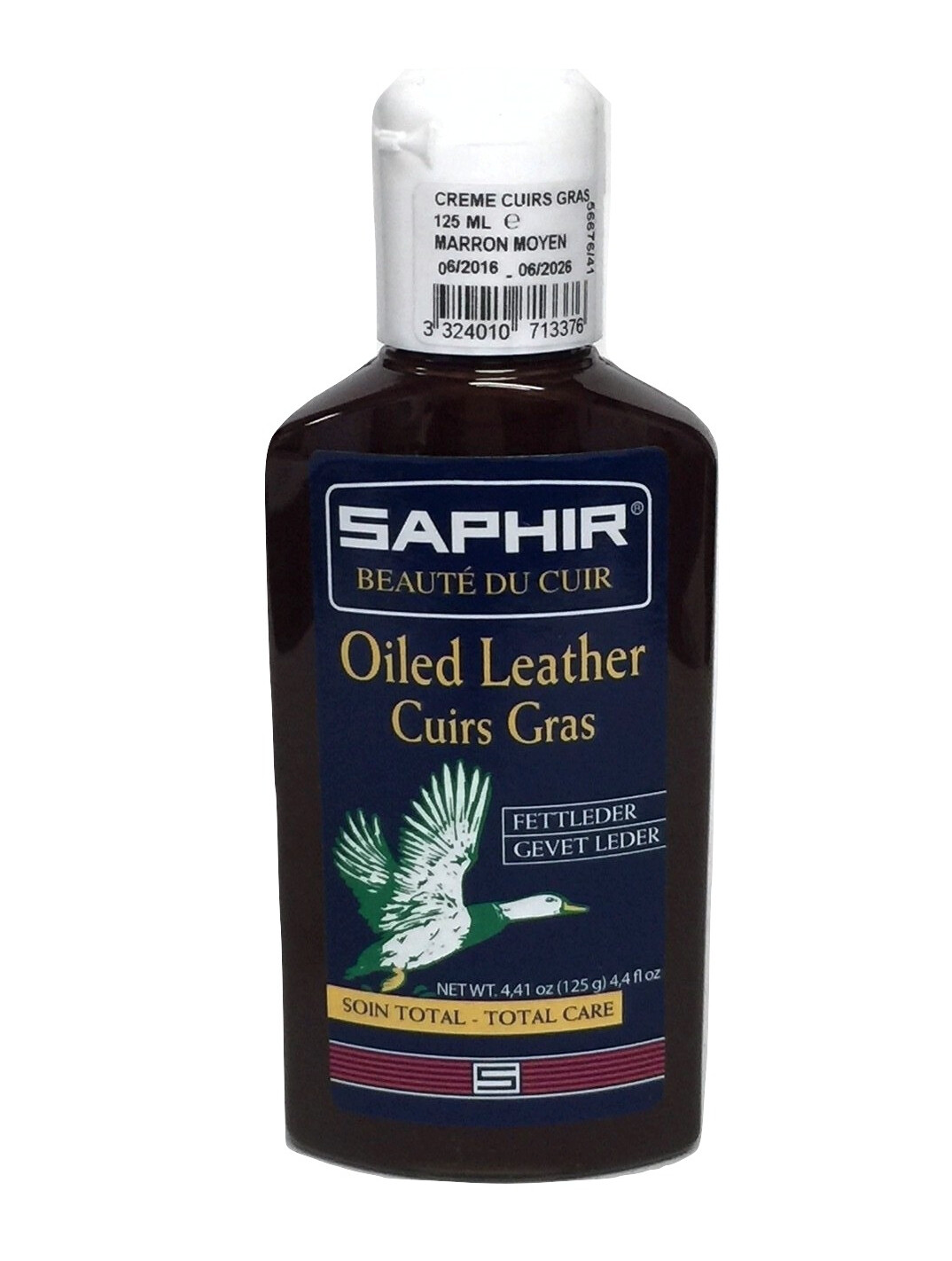 Saphir Creme Cuir Gras – Cream for Oiled Leather 125ml