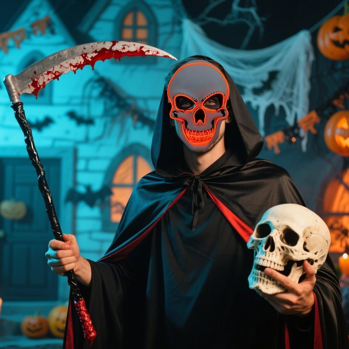 Halloween Scary LED Mask for Parties