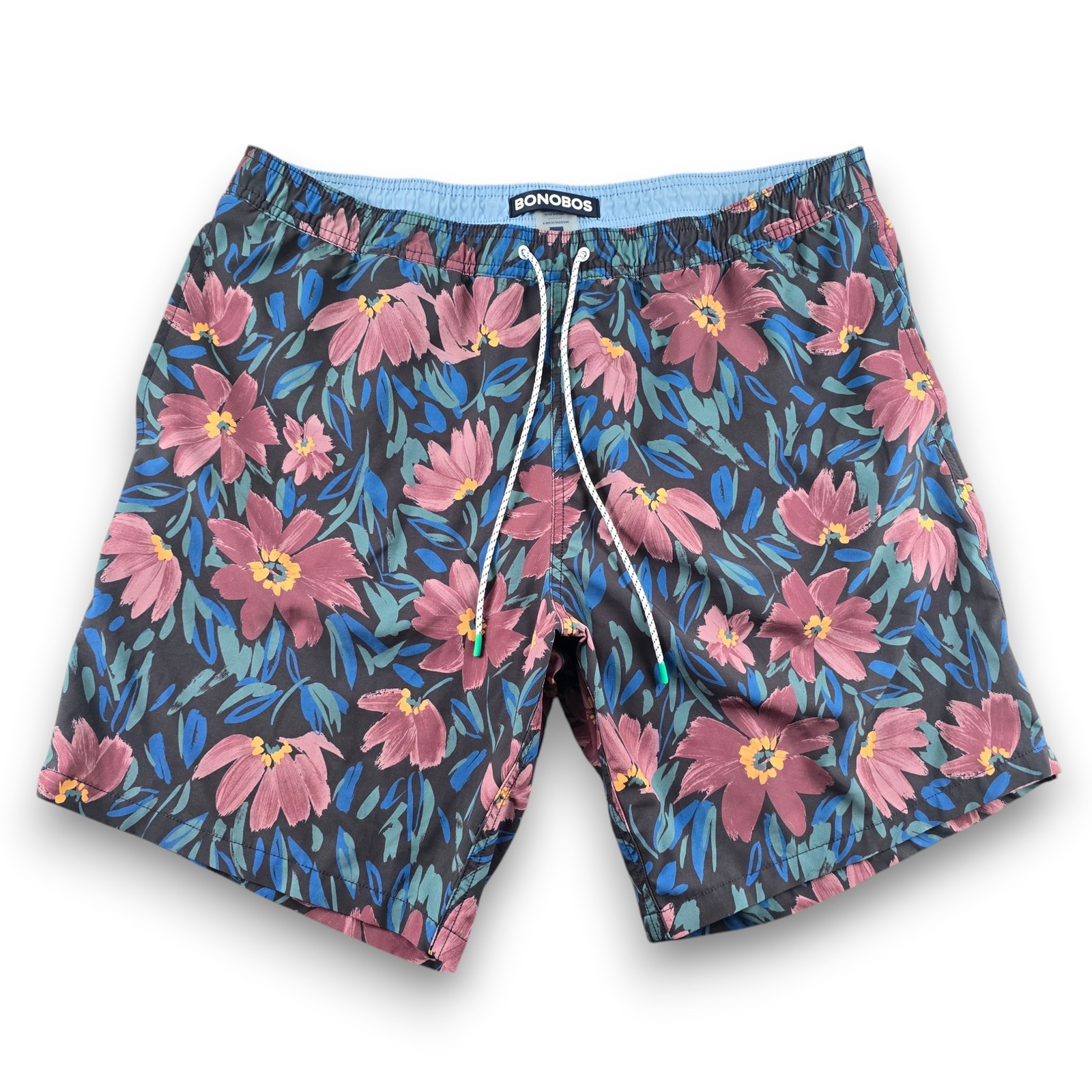 Bonobos Men’s XL 9″ Inseam Swim Trunks Floral Quick Dry Compression Liner