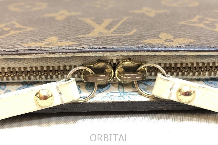 LOUIS VUITTON Long Wallet Monogram Brown M60227 Authentic From Japan