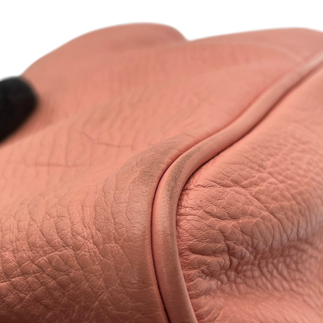 Authentic MARC JACOBS Leather Mini Handbag Pink Push Lock Compact Bag Women