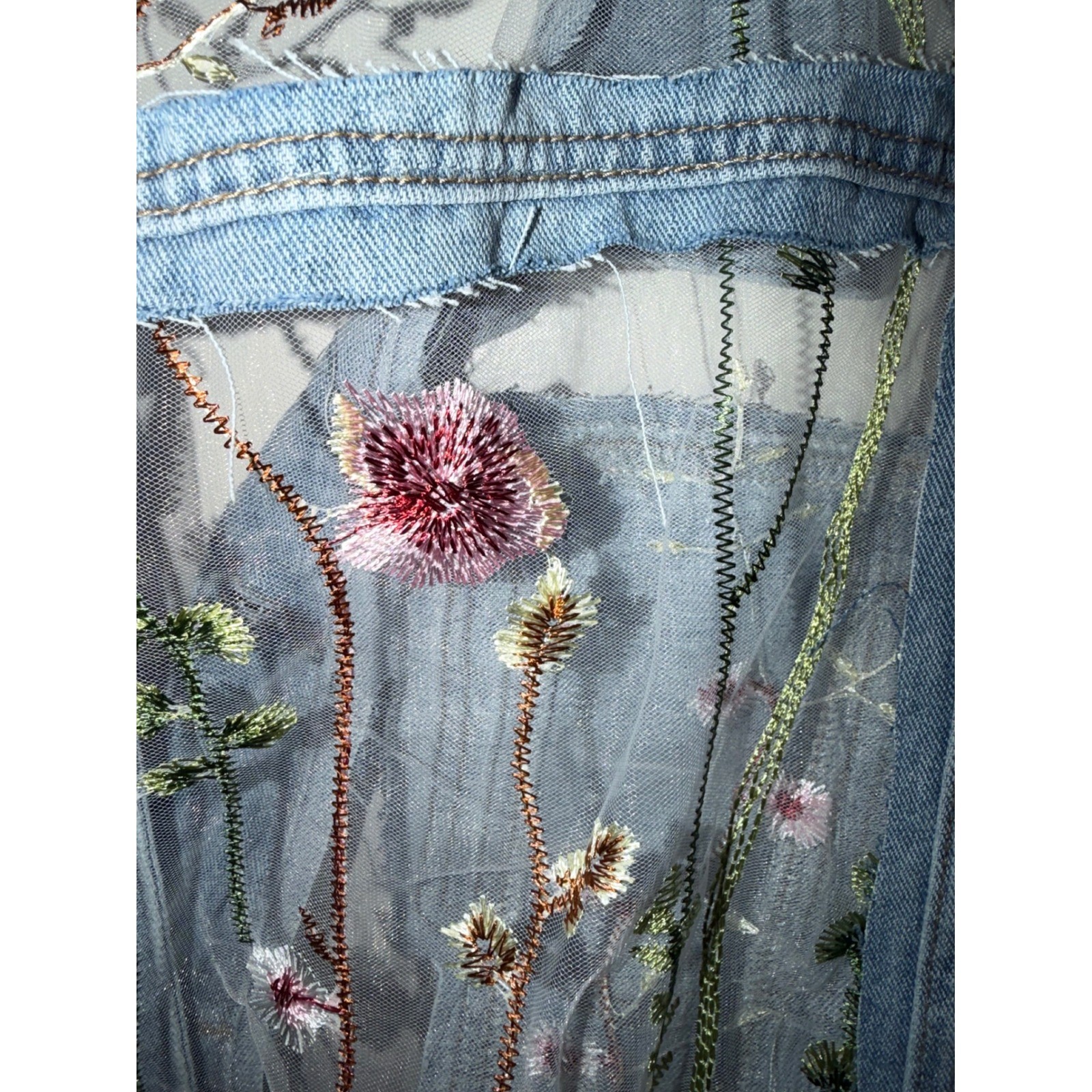 Davi & Dani SUMMER Denim jacket size Large NWOT