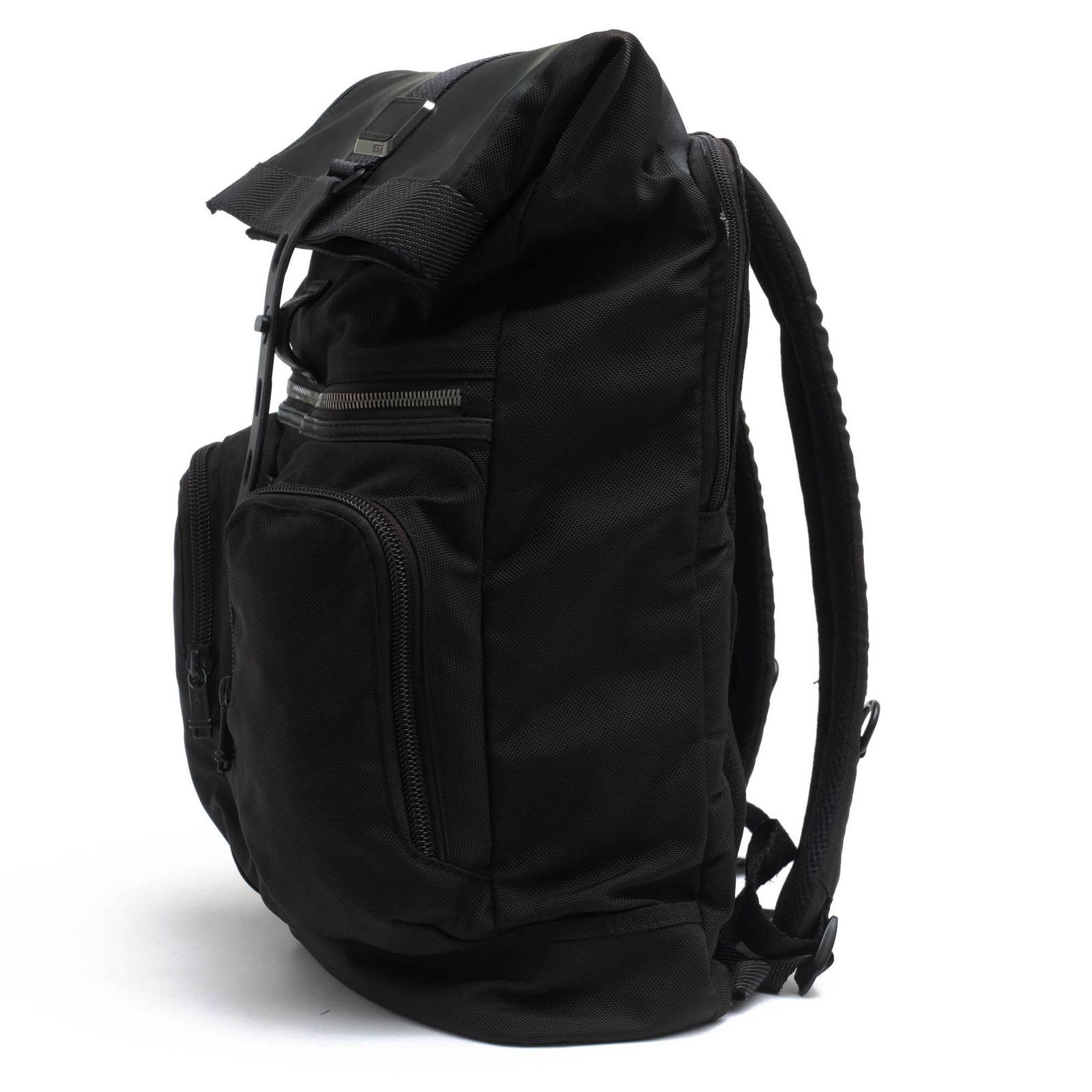 TUMI Backpack Bag Backpack Men s Nylon Leather Leather Black 232388D Alpha Brav