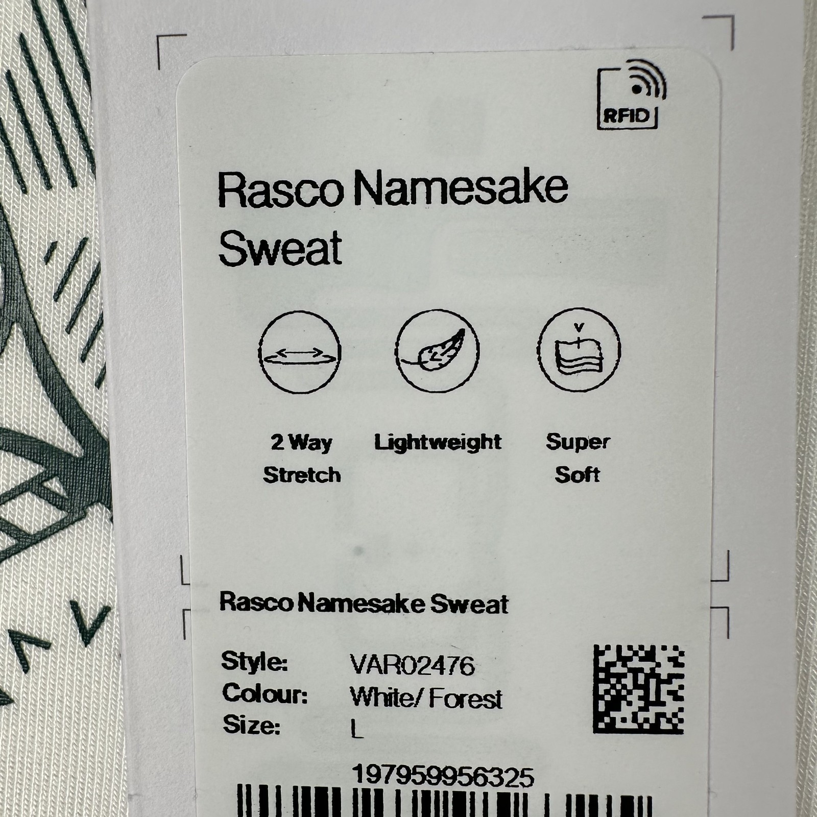 NWT Varley DoubleSoft Rasco Namesake Court Club Sweatshirt Women’s Size XL White