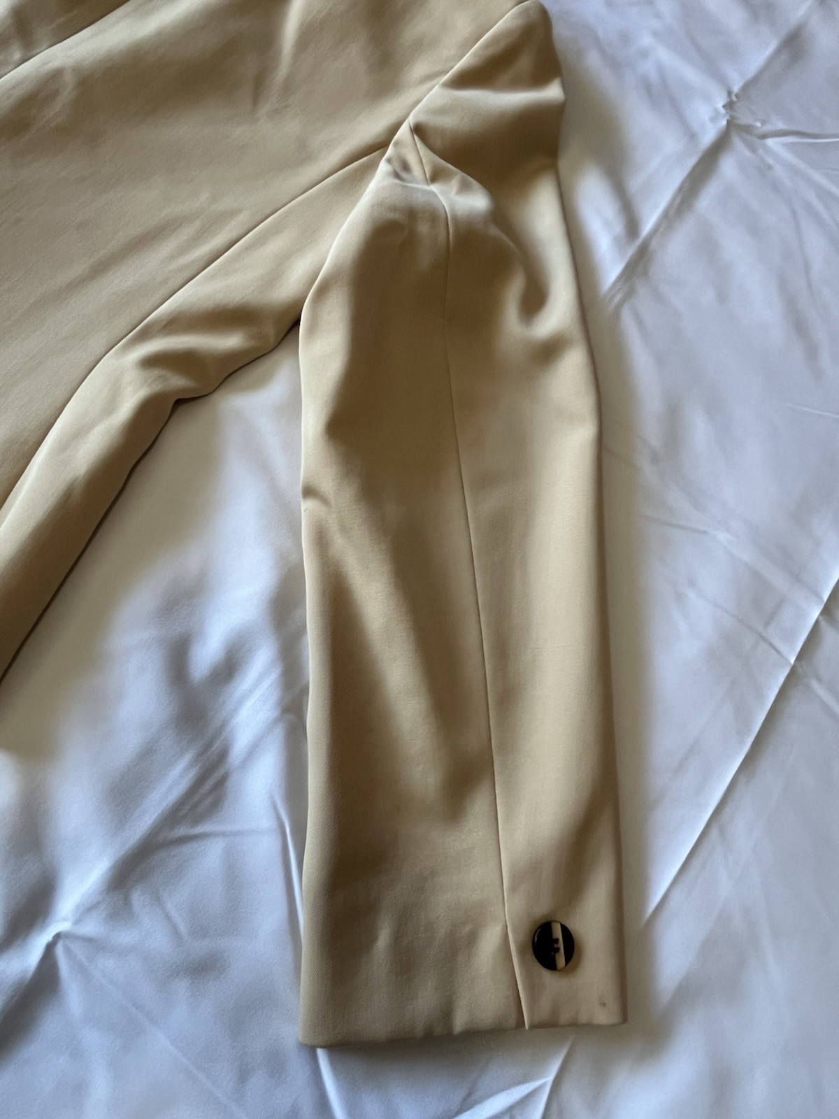 Vintage Pendleton Blazer Womens 6 Ivory Cream Black Trim Pure Virgin Wool USA