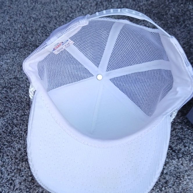 OTTO White Trucker Hat Mesh Back Adjustable One Size “Pastime Bar” Patch