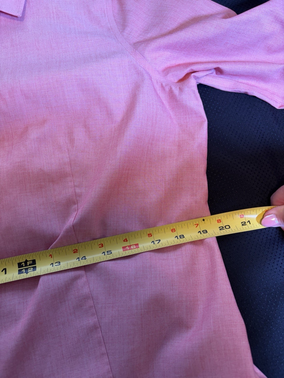 Talbots Button Up Shirt~14 Petite~Long Sleeve Pink Oxford Cotton Classic Office